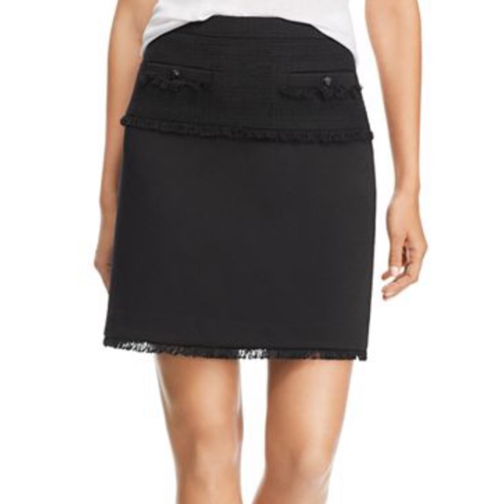 Karl Lagerfeld Tweed & Ponte Skirt